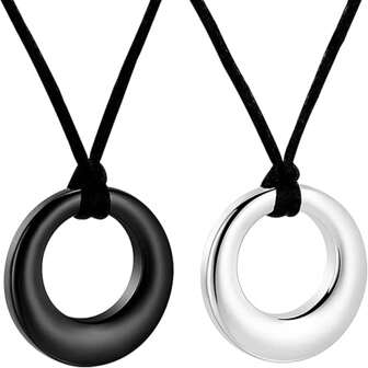 不锈钢骨灰盒吊坠项链，时尚“永在我心”圆形宠物骨灰纪念首饰，不锈钢纪念项链