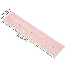 1/4pcs Plastic Adjustable Drawer Divider Organizer For Socks, Underwear, Accessories And Decorations, Suitable For Autumn Decor, Room, Home, Bedroom (Freely Combinable) - Pink - View 5