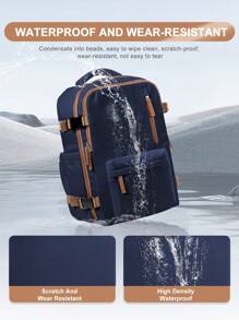 Large Travel Backpack For Men, Large Carry On Backpack, Personal Item Travel Bag, Airline Approved Backpack With Laptop Compartment Fit 15.6Inch Laptop Backpack, College Weekender Business Hiking Bag With Dry And Wet Separation Pocket, Sports Backpack School Backpack, Water Resistant Daypacks For Outdoor, Business, Travel, Hiking, 180°Opening And Closing, Multi Colors Option Holiday Essentials Men Essentials Large Capacity Bag Travel Bags - Multicolor - View 7