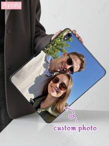 Ayotu Custom Design Black Matte IPad Tablet Case, Soft Silicone Tablet Protective Cover, Compatible With IPad 9th Gen (10.2-Inch), Multiple Colors - IPad Pro 11-Inch 2021 And IPad 10th Gen, Compatible With Samsung Galaxy Tab, Built-In Pencil Holder Design, Convenient Storage, Family, Couple, Pets, Idol Photos Custom Design - A Choice For Anniversary, Valentine's Day, Christmas Gift - Multicolor - View 6