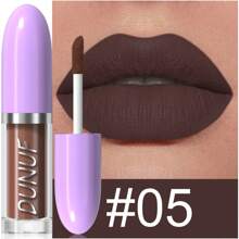 DUNUF 哑光丝绒高饱和度口红不沾杯持久唇釉唇泥保湿补水定妆口红 - 彩色 - 查看 14