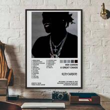 1 件无框墙面艺术海报流行歌手肯·卡森海报高清艺术防水家居客厅卧室酒吧美学装饰可选框架 - 彩色 - 查看 26