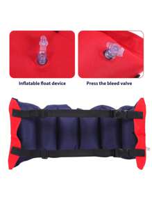 1pc Inflatable PVC Waist Belt Buoyancy Aid, Adjustable Adult Men/Women Outdoor Swimming Beach Pool Party Float Accessory, Beach Essentials - Multicolor - View 8