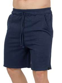 Men's Casual Gym Sweat Shorts - 藏蓝色 - 查看 2