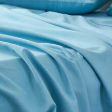 4pieces(Full/Queen/King)Lightweight Solid Comforter Cover Set For All Seasons,Twin(3 Pieces),Soft & Comfortable Cover Bed In A Bag Cover Set For Student/Friends/Colleage,A Cloud-Like Sleeping Space All Year Round,Spring/Summer/Autumn/Winter,Great Gift - light blue - 查看 5