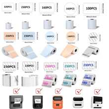 Etiquetas Térmicas Impressora M110 - Papel Adesivo Multiuso, Resistente, À prova d'água, Rolos de Autocolantes para Envios, Inventário, Preços no Varejo, Marcas de Pequenas Empresas, Acabamento Fosco/Brilhante