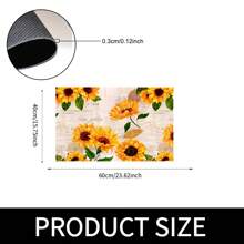 1 cái, Trang trí nhà cửa, Thảm trải sàn nhà bếp - Thảm nhà bếp hiện đại họa tiết hoa, Thảm lông chống trượt, Thích hợp cho bồn rửa, phòng ngủ, phòng khách, khu vực ăn uống - Dễ vệ sinh, Thích hợp cho trang trí nhà trong nhà và ngoài trời - FUCFD155 - Xem 18