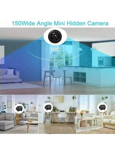 1pc/ 1080P Wireless WiFi Security Camera, Home Surveillance 2.4G Remote Monitoring Via Mobile Phone, Indoor Peephole Monitor view 7