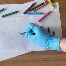 20 piezas/bolsa Guantes desechables de nitrilo - Sin látex ni polvo, perfectos para tatuajes, manicuras y limpieza de salón, suministros para uñas, herramientas para uñas, herramientas de arte de uñas, de vuelta a la escuela, uñas, herramientas para uñas postizas - Azul - Ver 7