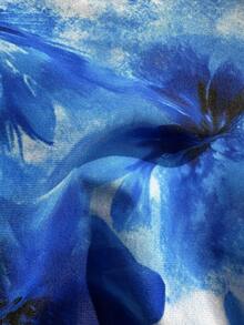 Women's Tropical Print Spaghetti Strap Bikini Two Pieces Set, Suitable For Island Vacation And Photography - Multicolor - View 5