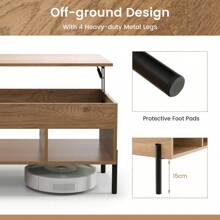 Lift Top Coffee Table Central Table With Lifting Tabletop Cocktail Table Living Room