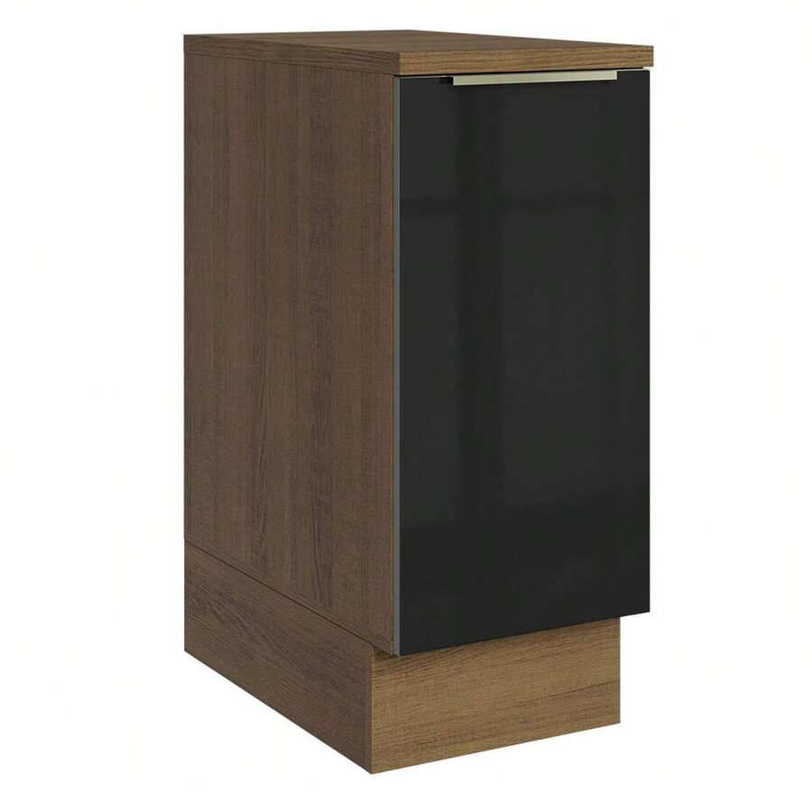 Gabinete Bajo Cocina Madesa Lux 35cm Con Encimera Marrón/Negro - Café integral - Ver 1