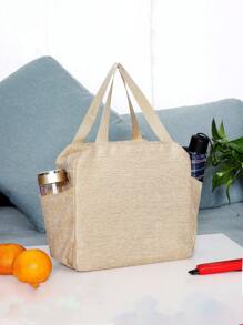 Fashion Tote Lunch Bag, Portable Lunch Bag, Casual Tote Bag And Bento Bag For Picnic Travel Suitable For Office, School And Travel - Perfect Teacher Gift - Multicolor - View 7