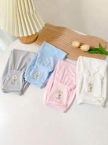 1 Pair Women Sunflower & Rabbit Solid Color Knitted Arm Sleeves Cooling Sleeve Covers, Sun Protection - Sleeves - View 2