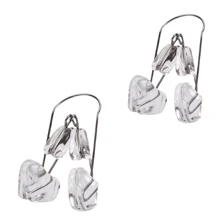 1pc/2pcs/3pcs/4pcs/5pcs This Transparent Double-Head Nose Clip Features A Dual-Tip Design That Fits Securely In Nostrils (Anti-Slip, No Falling Off) To Block Water During Swimming Or Snorkeling (Prevents Choking). - Multicolor - View 9