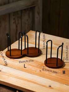 1 pieza Soporte de madera para vasos desechables de papel para uso doméstico