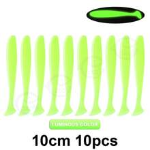 QXO 10pcs/Lot 13cm 10cm 7cm Soft Worm Lures Silicone Swimbait Bait Sea Fish Pva Wobblers Goods For Fishing Artificial Tackle