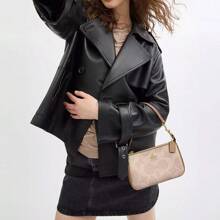 Mother's Day Shoulder Bags Nolita 19 Shoulder Bag Women Underarm Bag Ladies Cute Purses And Bags Women Coach Bags Shoulder Bag In Blocked Signature Canvas,2026 Mother's Day Gifts,Gift For Her,CW426 - Sand/Tan - 查看 2