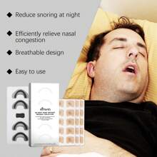 1Set Magnetic Anti Snore Nose Clip Rightly Breathe Nasal Pastes With Nose Clip For Nasal Congestion Relief