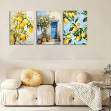 1pc/3PCS Wall Arts Posters Botanical Decorative Art Classic Modern Fruit Canvas Wall Art Set, Frameless Vertical Posters, Suitable For Home Offices, Bedrooms, Bathrooms, Kitchens, Classrooms - Indoor Landscape Themed Art Prints, Office Art Fruit Pattern Decorative Art Decoration, Wall Art Decoration Frameless/ With A Frame Coastal Decor Coastal Decor Beach Decor ,Wall Art With Frame