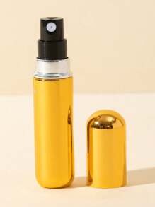 1pc Custom Engraved Wording Perfume Pour Bottle, Refillable Pump Atomizer, Birthday, Personalized Gift, Wedding Souvenir Travel Refill Container With Aluminum Case, Perfume Bottle