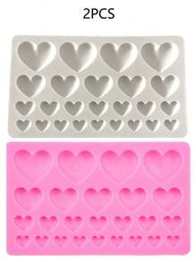 Sanrio Molde de silicona en forma de corazón de 6,93 pulgadas (17,6 cm) - Molde de horneado libre de PA para chocolate, caramelo, gelatina, velas y jabones | Herramientas de repostería DIY antiadherentes | Accesorios de horneado para el Día de San Valentín