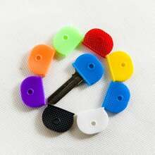 Fundas para llaveros / Tapas para llaves / Cubiertas de llaves de colores / Llaves de 8 colores / Cubiertas elásticas para llaves / Cubiertas de silicona para llaves - Multicolor - Ver 6