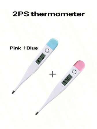 1/2 Pcs Thermometer For Adults, Digital Oral Thermometer For Fever With 10 Seconds Fast Reading