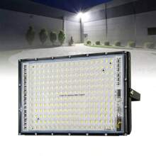 200W Outdoor LED Floodlight, Weatherproof, High Brightness White LED Floodlight, Light For Garden, Patio, Street Light. Mountable (Direct Connection). (200 Watts) - Black - View 1