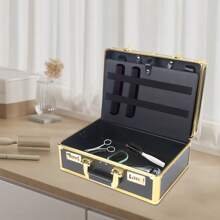 Eatssode Borsa da parrucchiere, custodia da viaggio portatile per attrezzi da barbiere, organizer per attrezzi da parrucchiere per tagliacapelli, trimmer, forbici