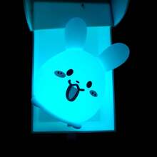 Lámparas de dormitorio Lámpara de silueta de conejo de mascota de dibujos animados con luz LED nocturna