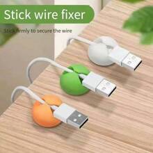 1pc/5pcs/10pcsCable Manager, Cable Clamp, Desktop Computer Holder, Adhesive Cable Manager, And Charger Holder Bedside Table, Wall, Car, And Office Cable Management Accessories, Back To School