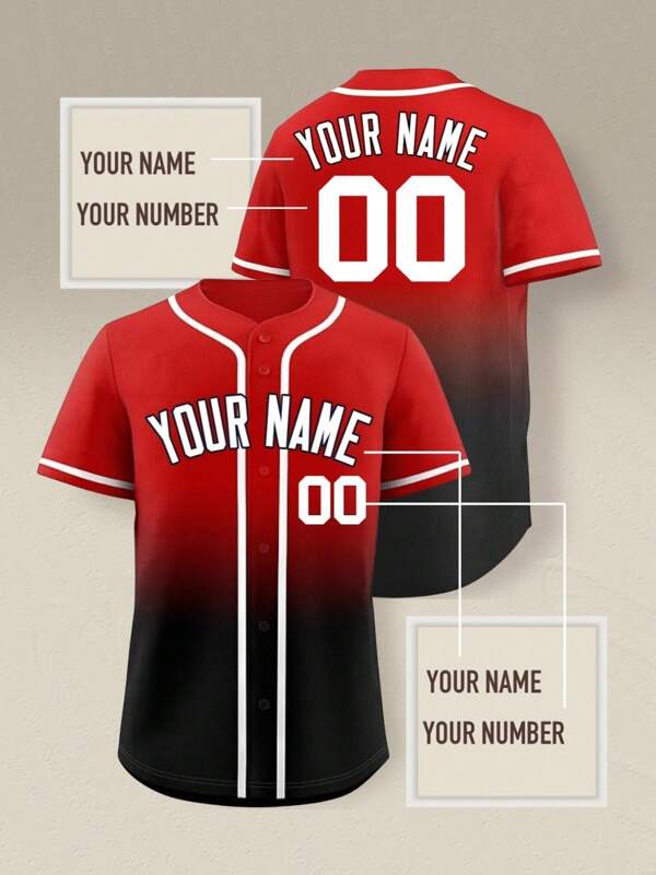 Camiseta de béisbol liviana personalizada con nombre y número | Camisa deportiva de manga corta con botones para hombres - Ropa deportiva personalizada, con estilo, de moda, hipster, casual, minimalista elegante, personalizada, única, disfraces de hombres, armario cápsula, estilo básico/urbano para hombres, regalos ideales para él, novio, familia, amigos, para cumpleaños, para vacaciones/fiestas, para la escuela/competición, para deportes/escalada