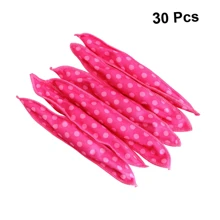 Sleep-In Hair Curlers Set With Soft Sponge - 30pcs Heatless Overnight Rollers, Portable Clip-Free Design For Natural Waves - Pink - View 6