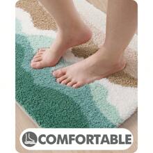 Summer Style Bathroom Rugs,Soft And Absorbent Bath Mats Non-Slip Backing Shower Rug,Machine Washable, Bathroom, Kitchen And Entryway Home Decor,Sea Beach Starfish Shell Bath Floor Mat,22"X34" - Beach - View 5