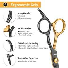 10 Piece Professional Hair Clipper Set - Advanced Barber Tool Kit, Including Hair Scissors, Trimming Scissors, Basic Comb, Cleaning Brush, Hair Salon, And Hairdressing Supplies