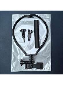 A Neck-Hanging Mobile Phone Holder That Allows Quick Switching Between Horizontal And Vertical Shooting, Suitable For Slouchy Users, Compatible With Action Cameras - 黑色 - 查看 7