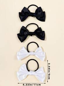2pcs Elegant Bow Hair Bands, Suitable For Everyday Wear