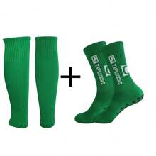 2pcs/Set Over-The-Knee Football Socks With Terry Towel Bottom, Athletic Socks - Multicolor - View 6