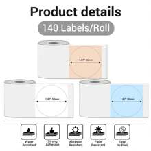 Etiquetas Térmicas Impressora M110 - Papel Adesivo Multiuso, Resistente, À prova d'água, Rolos de Autocolantes para Envios, Inventário, Preços no Varejo, Marcas de Pequenas Empresas, Acabamento Fosco/Brilhante