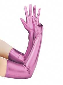 D EXCEED 1 Pair Women's Long Paint Gloves Opera Party Glove Costume Stretchy Adult Size Elbow Length Halloween Costume Cosplay Festival Decoration Gift Tea Party Prom Celebration - Multicolor - View 17