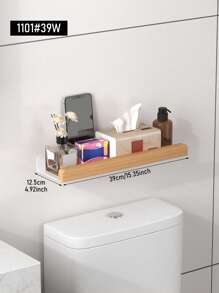 1 件浴室储物架，适用于马桶/浴室上方，浴室用品储物托盘，多用途浴室马桶储物架，浴室装饰和配件