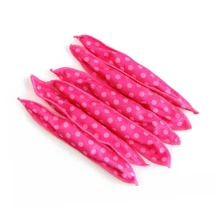 Sleep-In Hair Curlers Set With Soft Sponge - 30pcs Heatless Overnight Rollers, Portable Clip-Free Design For Natural Waves - Pink - View 4