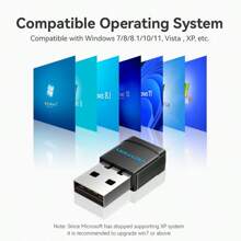 VENTION Dual Band USB draadloze netwerkkaart, met een maximale snelheid van maximaal 5GHz 433Mbps of 2.4GHz 200Mbps, Multiple Encryption Protocol Technology om de netwerkbeveiliging te garanderen, ondersteunt Windows XP/Vista/Win7/8/8.1/10/11 (stuurprogramma gratis)