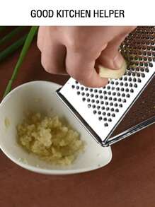 1pc Stainless Steel Multi-Sided Shredder Easily Shreds For Carrots, Cucumbers, Potatoes, Garlic, Etc. Multifunctional Stainless Steel Vegetable And Fruit Peeler. Stainless Steel Sharpening Tool - Cheese Shredder - Kitchen Grinder - Multi-Sided Shredder - Paper Shredder - Kitchen Utensils - Stainless Steel Kitchenware - Cheese Shredder - Grating Tool - Must-Have Kitchen Tools