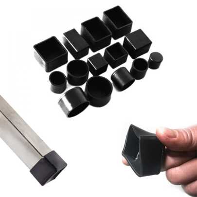 Protectores de suelo de silicona para patas de silla, tapas de patas de silla negras, protectores de patas de muebles, cubiertas de patas de mesa para movimiento libre, tapas de patas de taburete para evitar arañazos en pisos de madera dura y reducir el ruido