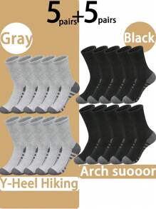 20/10/1 Pair Multi-Color Men Mid-Calf Socks, Breathable & Comfortable Socks For Men's Basketball Training, Outdoor Running