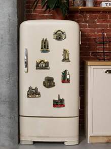 1pc 3D Architectural Landmark Fridge Magnet, Scenic Spots Travel Souvenir Decorative Magnets From Different Countries And Regions, Interesting Craft Decoration Gifts Birthday Graduation