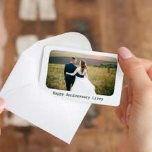 1/2/5/10个装个性化照片留言PVC卡包，定制照片留言PVC卡包，定制纪念卡，送给爱人的意义非凡、令人难忘的礼物，周年纪念礼物，独特真挚的设计，时尚耐用，送给男友、丈夫或伴侣的完美之选，适合周年纪念日、情人节、生日、新年、感恩节或其他特殊场合。