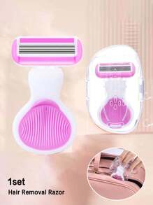 Women's Hair Removal Razor, Including Underarm, Leg And Bikini Area Hair Shaver,Portable Shaver,Pink Manual Razor,Women Bikini Manual Razor Blade Hair Removal Shaving/5-Layer Blades,Stainless Steel Blade Replaceable Pink Shaver Head Girls Gifts Travel Essentials,Suitable For Beaches, Vacations, Tourism, Travel, Business - Multicolor - View 12
